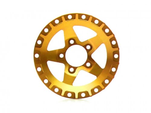 BoomRacing ProBuild 1.9" Alum SS5 Faceplate (1) Gold BRPBF008SS5GD