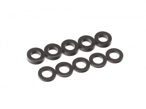 BoomRacing Spacer Set D4x7x1 & D4x7x2 Aluminum Black (10) BRASSPD471-2