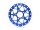 BoomRacing ProBuild 1.9" Alum LGB Faceplate (1) Blue BRPBF011LGBB