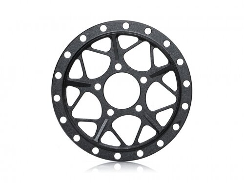 BoomRacing ProBuild 1.9" Alum LGB Faceplate (1) Matte Black BRPBF011LGBMBK