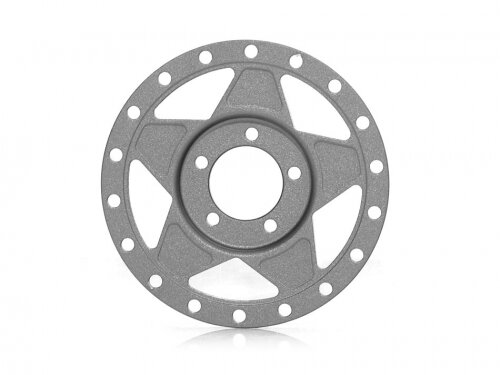 BoomRacing ProBuild 1.9" Alum RTS Faceplate (1) Matte Gun Metal BRPBF010RTSMGM