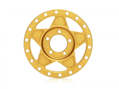 BoomRacing ProBuild 1.9" Alum RTS Faceplate (1) Matte Gold BRPBF010RTSMGD