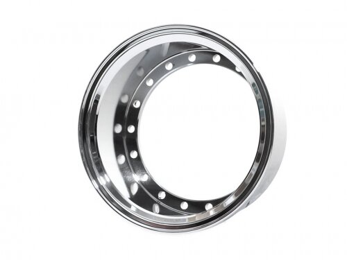 BoomRacing ProBuild 1.9" Alum 19.5mm Solid Wheel Barrel (1) Chrome BRPROB-02EWCR