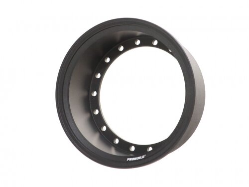 BoomRacing ProBuild 1.9" Alum 19.5mm Solid Wheel Barrel (1) Matte Black BRPROB-02EWMBK
