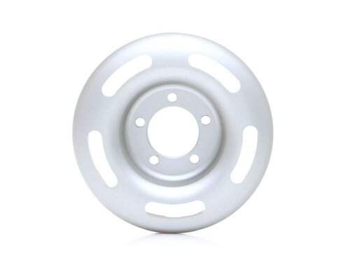 BoomRacing ProBuild 1.9" Alum Slot Mags "Jelly Bean" Faceplate (1) Flat Silver BRPBF012JBFS