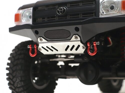 BoomRacing Stainless Steel Slotted Skid Plate for KUDU High Clearance Bumper Kit for BRX01 BRLC7099D
