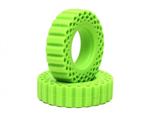 BoomRacing Rock Monster GREEN Silicone Tire Insert 3.38x0.91 (86x23mm) for 1.55" Baby Hustler / MAXGRAPPLER Tires (2) BRRM15504