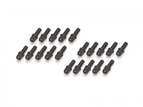 BoomRacing ProBuild Mag Seat Lug Nut 12.9 Grade M2.5x6mm Scale Hardware Set (20) Black BRPROB-09BK