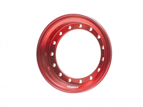 BoomRacing ProBuild 1.55" Alum 9.9mm Wheel Barrel (1) Red BRPROB155-01R