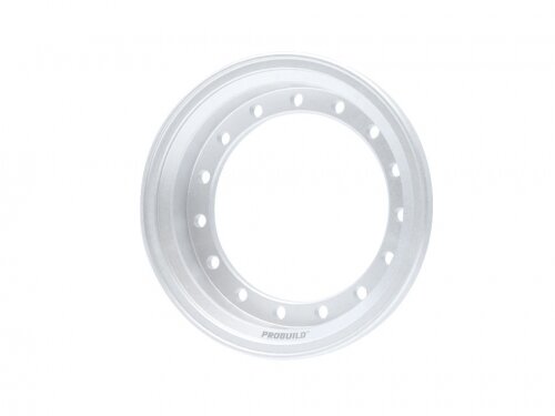 BoomRacing ProBuild 1.55" Alum 9.9mm Wheel Barrel (1) Flat Silver BRPROB155-01FS