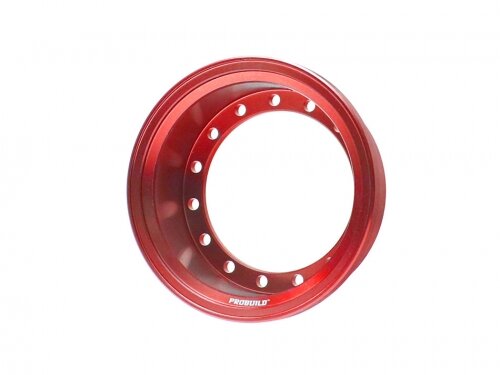 BoomRacing ProBuild 1.55" Alum 16.5mm Wheel Barrel (1) Red BRPROB155-02R