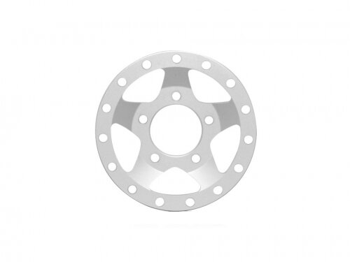 BoomRacing ProBuild 1.55" Alum SV5 Faceplate (1) Flat Silver BRPBF155-002FS