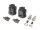 BoomRacing ProBuild XT516 V2 5-Lug Aluminum 12mm Wheel Hub Adapters 16mm Offset (2) Black BRXT516V2