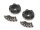 BoomRacing ProBuild XT601 V2 6-Lug Aluminum 12mm Wheel Hub Adapters 1MM Offset Ver 2 (2) Black BRXT601V2
