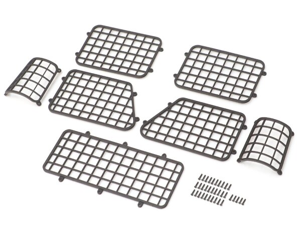 BoomRacing B3D Nylon Front & Rear Window Guard for TRC D110 Pick-Up for BRX02 BRX020072
