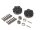 BoomRacing ProBuild XT500 6-Lug Aluminum 12mm Wheel Pin Hub Adapters 0MM Offset (2) Black BRXT500-6LUG
