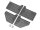 BoomRacing B3D  Armor Door Set for TRC D110 Bodies for BRX02 BRX020075