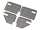 BoomRacing B3D Armor Door Panel Set for TRC D110 Body for BRX02 BRX020077