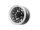 BoomRacing ProBuild 1.55" CFH6 Adjustable Offset Aluminum Beadlock Wheels (2) Flat Silver/Carbon Fiber BRPB15506FSCF