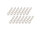 BoomRacing ProBuild Mag Seat Lug Nut 12.9 Grade M2.5x12mm Scale Hardware Set (14) Silver BRPROB-18S