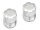 BoomRacing S100 Scale Center Wheel Hub Cap (2) Silver (XT5 Series) BRW780923S