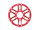 BoomRacing ProBuild 1.9" Alum TWS Faceplate (1) Matte Red BRPBF013TWSMRD