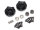 BoomRacing ProBuild XT500 V2 5-Lug Aluminum Wheel Pin Hub Adapters 0MM Offset Version 2 (2) Black BRXT500V2