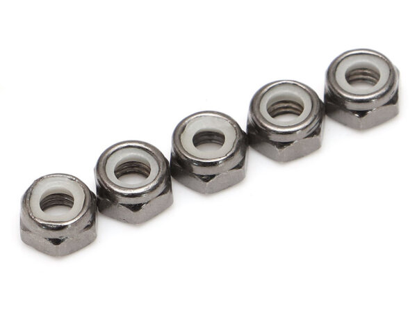 BoomRacing Non-Flanged Nylon M5 Lock Nut (5) BRASNUTM5