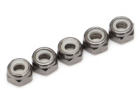 BoomRacing Non-Flanged Nylon M5 Lock Nut (5) BRASNUTM5