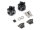 BoomRacing ProBuild XT512 5-Lug Aluminum 12mm Wheel Hub Adapters 12mm Offset Version 2  (2) Black BRXT512V2