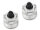 BoomRacing ProBuild CUSTOM XT5 Alum Wheel Center Cap - Spectre (1) Flat Silver / Black for All C-SPECFS