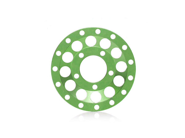 BoomRacing ProBuild 1.55" Alum R12 Faceplate (1) Green BRPBF155-009G
