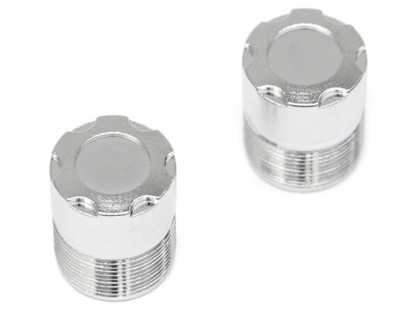 BoomRacing S100 Scale Center Wheel Hub Cap (2) Platinum (XT5 Series) BRW780923PL