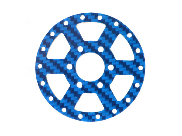 BoomRacing ProBuild 1.9" CF6 Carbon Fiber Faceplate (1)  Blue BRPBF005CF6B