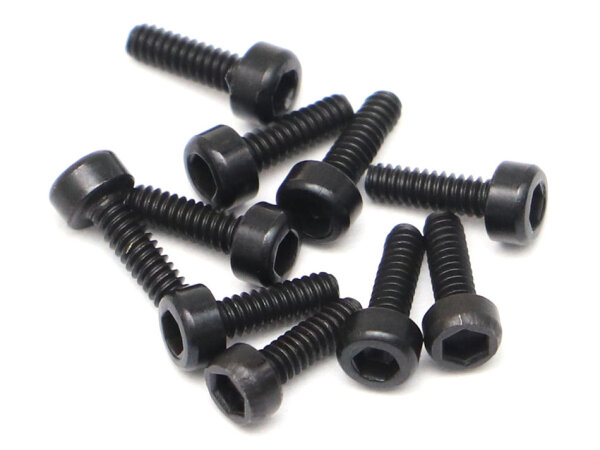 BoomRacing M1.6x5mm Socket Cap Screw 12.9 Grade Nickel Plated Screws (10) BRASCH1605