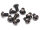 BoomRacing M2.5x4mm Round Head 12.9 Grade Nickel Plated Screws (10) BRASBH2504