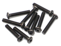 BoomRacing M2.5x14mm Round Head 12.9 Grade Nickel Plated...