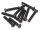 BoomRacing M2.5x14mm Round Head 12.9 Grade Nickel Plated Screws (10) BRASBH2514