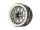 BoomRacing ProBuild 2.2" Ultra Lightweight Performance CR6 Adjustable Offset Beadlock Wheels (2) White/Carbon Fiber BRPB2210WCF