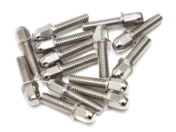 BoomRacing ProBuild Mag Seat Lug Nut 12.9 Grade M2.5x9mm Scale Hardware Set (14) Silver BRPROB-19S