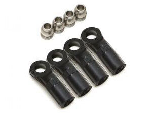 BoomRacing M4 Nylon Rod Ends 20.0mm (Upwards) w/ SST Pivot Ball (4) BRW750307D(Sample)