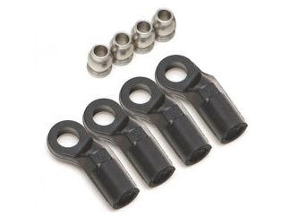 BoomRacing M4 Nylon Rod Ends 19.5mm (Sideways) w/ SST Pivot Ball (4) BRW750308C(Sample)