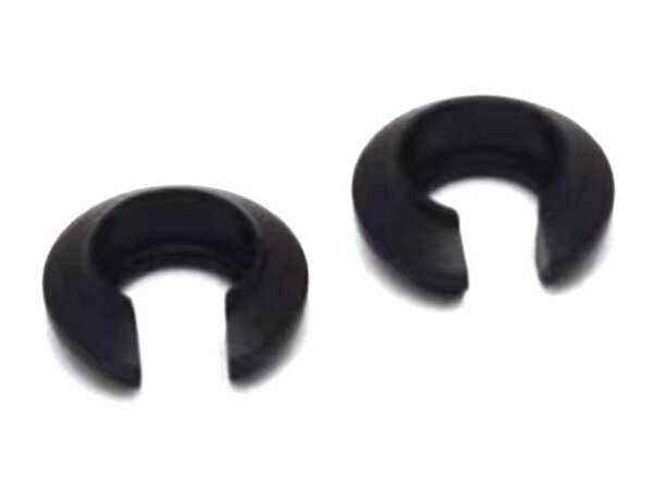 BoomRacing KUDU Aluminum Shock Spring Retainer (2) Black BRSH-RT