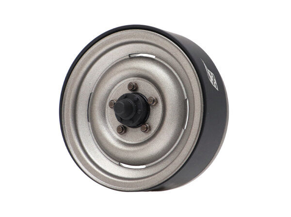 BoomRacing SLR 1.9" Series Land Rover Steel Narrow (21mm) Beadlock Wheel w/ Scale Cap, Scale Hardware & Alum Hub (2) BRW780946