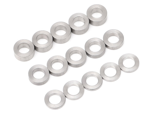 BoomRacing Spacer Set D4x7 3mm/2mm/1mm Stainless Steel (15) BRASSP57