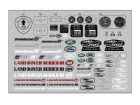 BoomRacing Land Rover Series III 109 Pickup Decal Sheet...