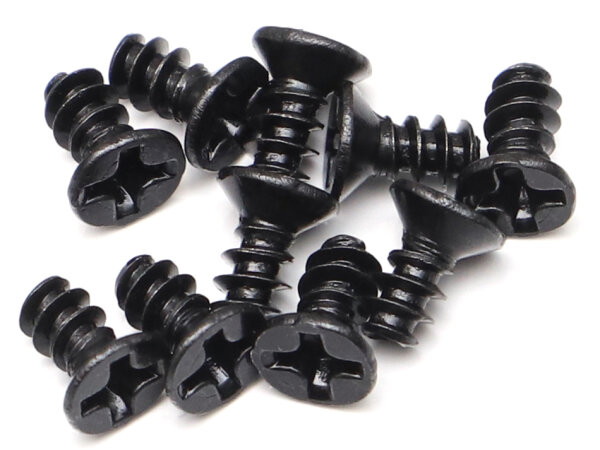 BoomRacing M3.0X6 Counter Sunk Phillips Head Self-Tapping Screws STCS3X6 (10) BRASSTCS3X6