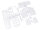 BoomRacing Part F Light &  Windows Set for BRX02 109 BRX02309