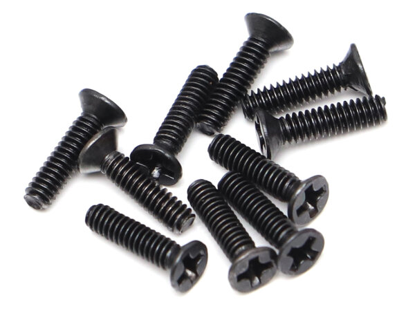 BoomRacing M2x8 Counter Sunk Phillips Head Screws (10) BRASM2X8CSS