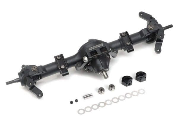 BoomRacing BRX90 Complete Front PHAT Axle Link Version Black for BRX02 BRX020022LK